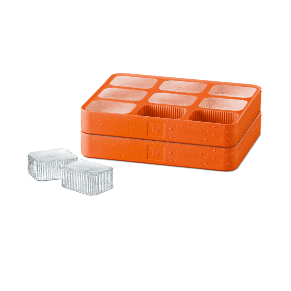 Set of 2 ice cube trays - Mandarin — Set of 2 ice cube trays - Mandarin G1
