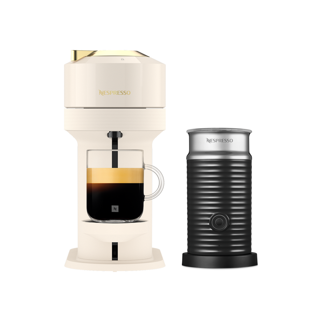 Vertuo Next Full White & Gold Bundle — Vertuo Next Full White & Gold Bundle X0