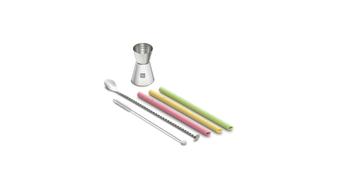 Recipe Kit - Reusable Straws and Jigger — Recipe Kit - Reusable Straws and Jigger I5