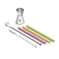 Recipe Kit - Reusable Straws and Jigger — Recipe Kit - Reusable Straws and Jigger I5
